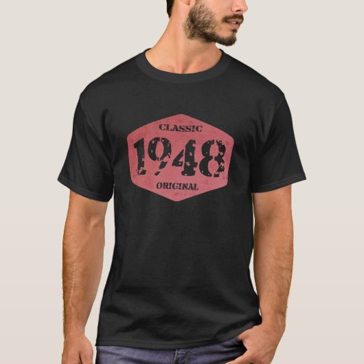 1948年生まれ 77歳 限定版 Tシャツ (正面)