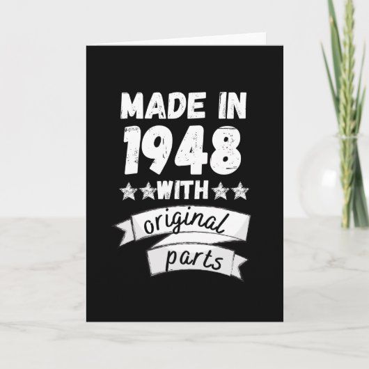 1948年製のオリジナルパーツ付き カード (正面)