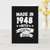 1948年製のオリジナルパーツ付き カード (黄色い花)