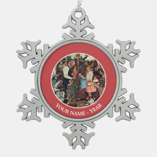 1948年4月1日 スノーフレークピューターオーナメント (正面)