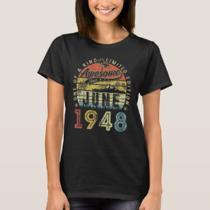 1948年6月素晴らし75誕生日以来75歳 Tシャツ