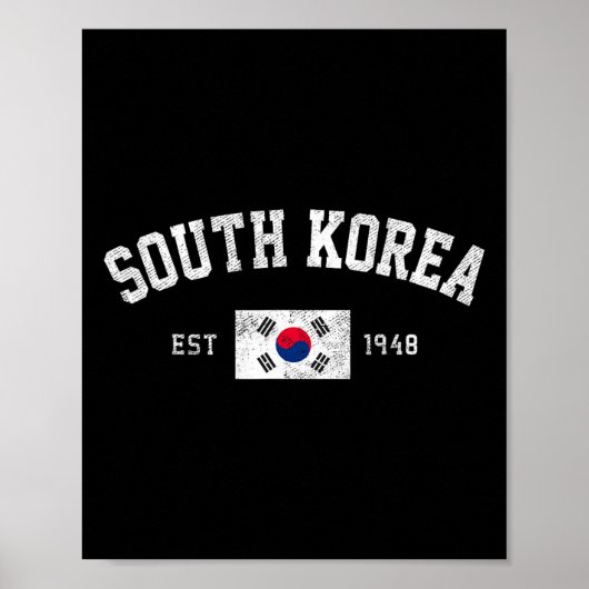 1948年 大韓民国 韓国国旗 独立 ポスター (正面)