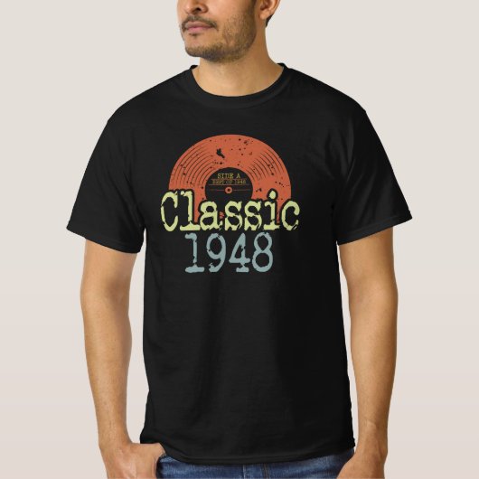 1948最高の年の1948クラシック年のビニ生まれルの誕生日 Tシャツ (正面)