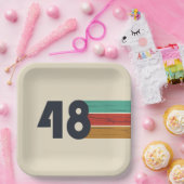 1948生まれ年のヴィンテージ誕生日 ペーパープレート (パーティー)