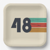 1948生まれ年のヴィンテージ誕生日 ペーパープレート (正面)