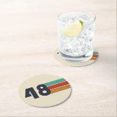 1948生まれ年のヴィンテージ誕生日 ラウンドペーパーコースター (インサイチュ)