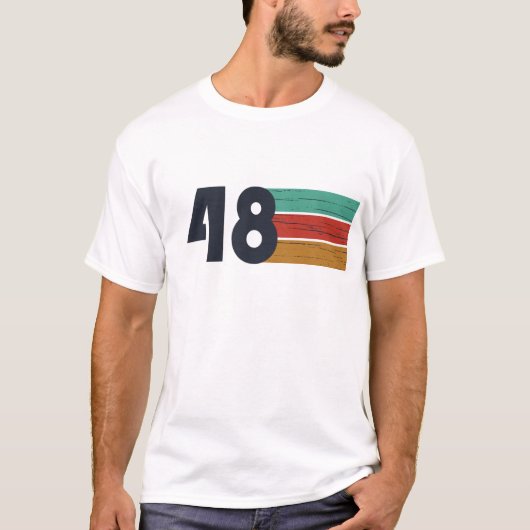 1948生まれ年のヴィンテージ誕生日 Tシャツ (正面)