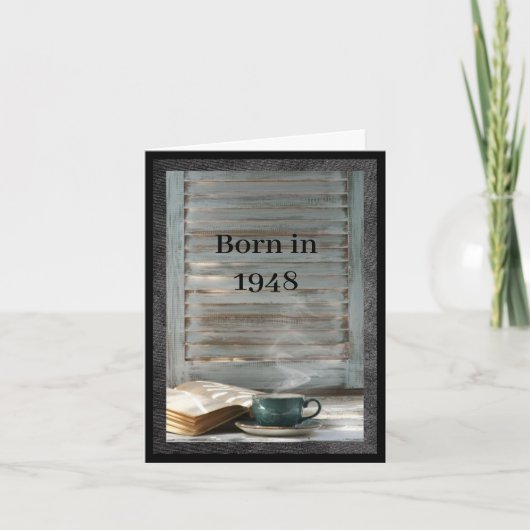 1948生まれ年の誕生日おもしろい事実 カード (正面)