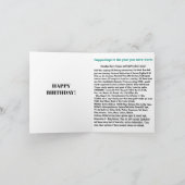 1948生まれ年の誕生日おもしろい事実 カード (内部)