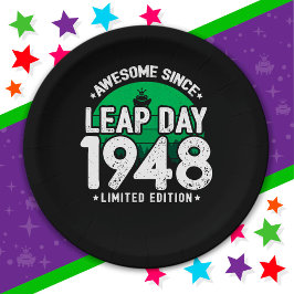 1948素晴らし年閏年日以後2月29誕生日 ペーパープレート