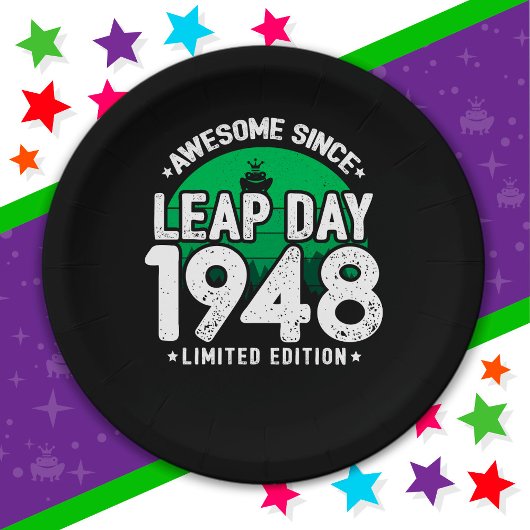 1948素晴らし年閏年日以後2月29誕生日 ペーパープレート