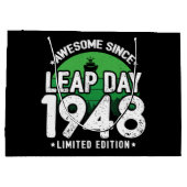 1948素晴らし年閏年日以後2月29誕生日 ラージペーパーバッグ (裏面)