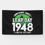 1948素晴らし年閏年日以後2月29誕生日 横断幕 (横)