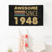 1948素晴らし年75誕生日以来 横断幕 (インサイチュ)