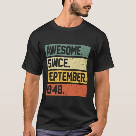 1948素晴らし年9月75日 Tシャツ (正面)