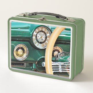 1948 クラシックカー ダッシュボード メタルランチボックス