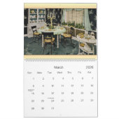1949キッチンヴィンテージファームハウスデコール12ヶ月 カレンダー (3月 2026)