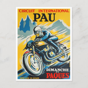 1949パウオートバイヴィンテージレース ポストカード