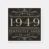 1949完全に70誕生日 スタンダードカクテルナプキン (正面)