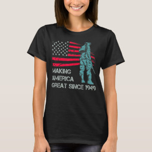 1949年から73番目の誕生日素晴らしメイキング・アメリカ Tシャツ
