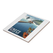 1949年のコルフ島ギリシャ旅行ポスター タイル (側面)