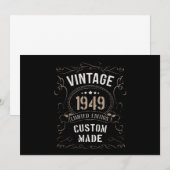 1949年ヴィンテージ限定版オーダーメイド 招待状 (正面/裏面)