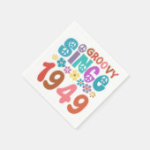 1949年以降のGroovy スタンダードカクテルナプキン (角)