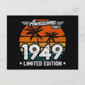 1949年生まれ限定復刻版レトロ最高な1949年から ポストカード (正面)