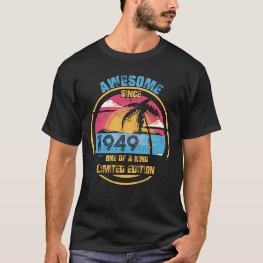 1949年73素晴らし誕生日以来73歳 Tシャツ (正面)