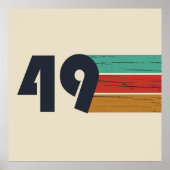 1949生まれ年のヴィンテージ ポスター (正面)