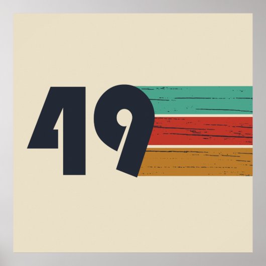 1949生まれ年のヴィンテージ ポスター (正面)