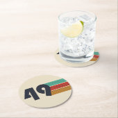 1949生まれ年のヴィンテージ ラウンドペーパーコースター (インサイチュ)