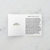 1949生まれ年の誕生日おもしろい事実グリーティングカード カード (内部)