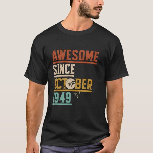 1949素晴らし年10月以来ムーンキャットこうもり不気味ハル Tシャツ (正面)