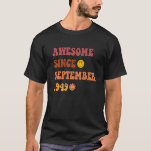 1949素晴らし年9月以来レトロGroovy 73年 Tシャツ