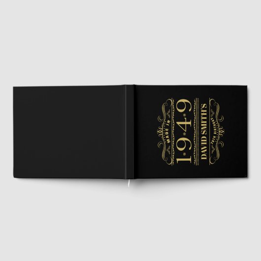 1949 パーソナライズされた 70番目の誕生日 ゲストブック (全面)