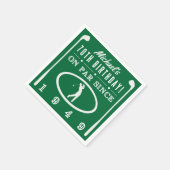 1949 70thゴルファー誕生日 スタンダードカクテルナプキン (角)