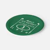 1949 70thゴルファー誕生日 ペーパープレート (アングル)