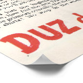 1949 Duz洗濯洗剤Ad ポスター (角)