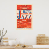 1949 International Jazz Festival jazz poster ポスター (キッチン)