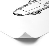 1949 Rear Prop飛行機特許スケッチプリント ポスター (角)
