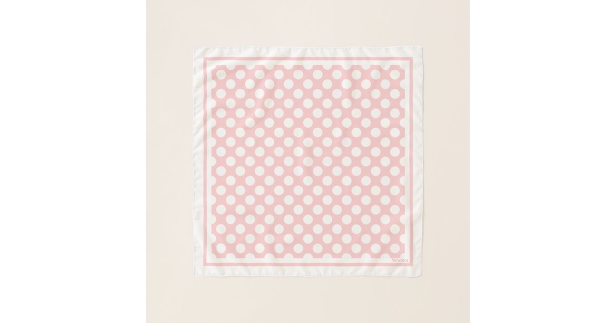 1950年代レトロデザイナーピンク水玉模様ネックヘア スカーフ Zazzle Co Jp