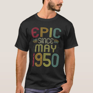 1950おもしろい年5月72日誕生日72年 Tシャツ