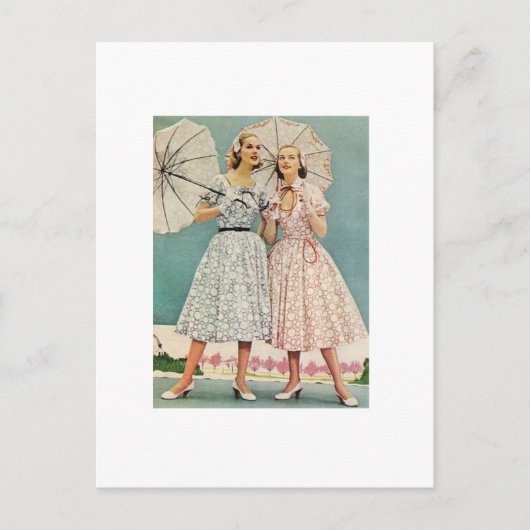 1950かわいらし年代の女性 ポストカード (正面)