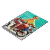 1950のオートバイの女の子バイギル・エルヴグレン ノートブック (左側)