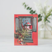 1950のクリスマスカード、胸とプレゼント、球根 シーズンポストカード (スタンド正面)