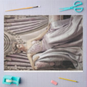 1950のグラムウーマンの美しい薄紫ポートレート 薄葉紙 (クラフト)