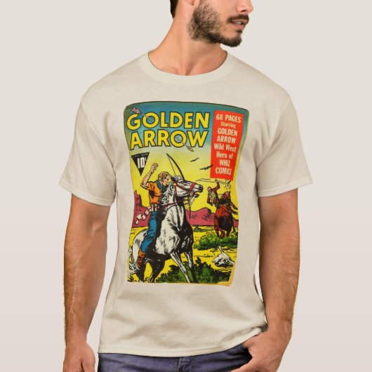 1950のゴールデンアローウェスタン漫画Tシャツ Tシャツ (正面)