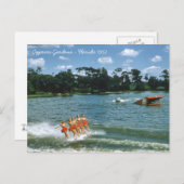 1950のサイプレスガーデンウォータースキショーのアクアメイド ポストカード (正面/裏面)