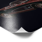 1950のシボレー製コルベット式コンバーチブル フォトプリント            (角)